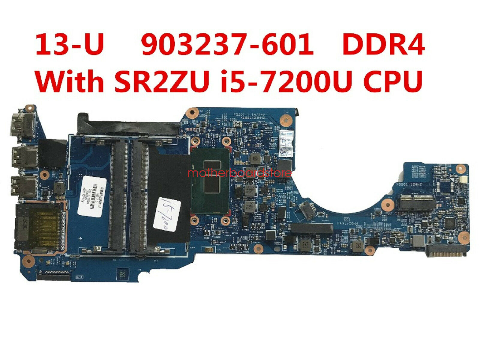 HP Pavilion X360 13-U M3-U With i5-7200U CPU Motherboard 448.07M07.0011 903237-601 903237-001 Tested Good Gua