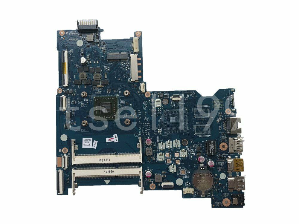 FOR HP 15-AF Laptop Motherboard 827705-001 ABL51 LA-C781P A6-5200 tested OK Brand: HP Number of Memory Slo