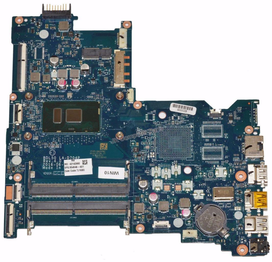HP 15-AY Laptop Motherboard TS w/ i3-6100U 2.3Ghz CPU 854946-601 Brand: HP Compatible CPU Brand: Intel Com