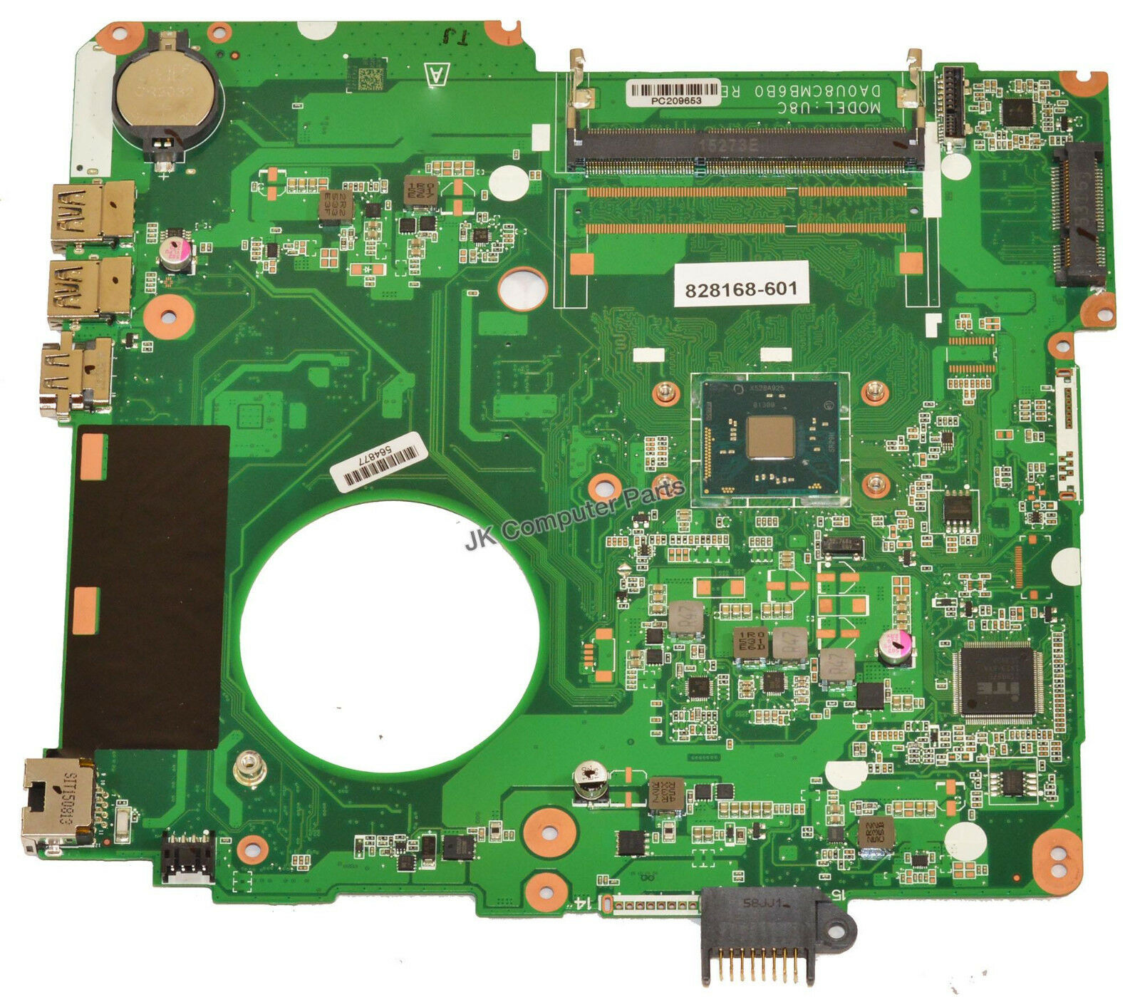 HP 15-F Laptop Motherboard w/ Intel Celeron N3050 1.6Ghz CPU 828168-601 This motherboard is pulled from a ne
