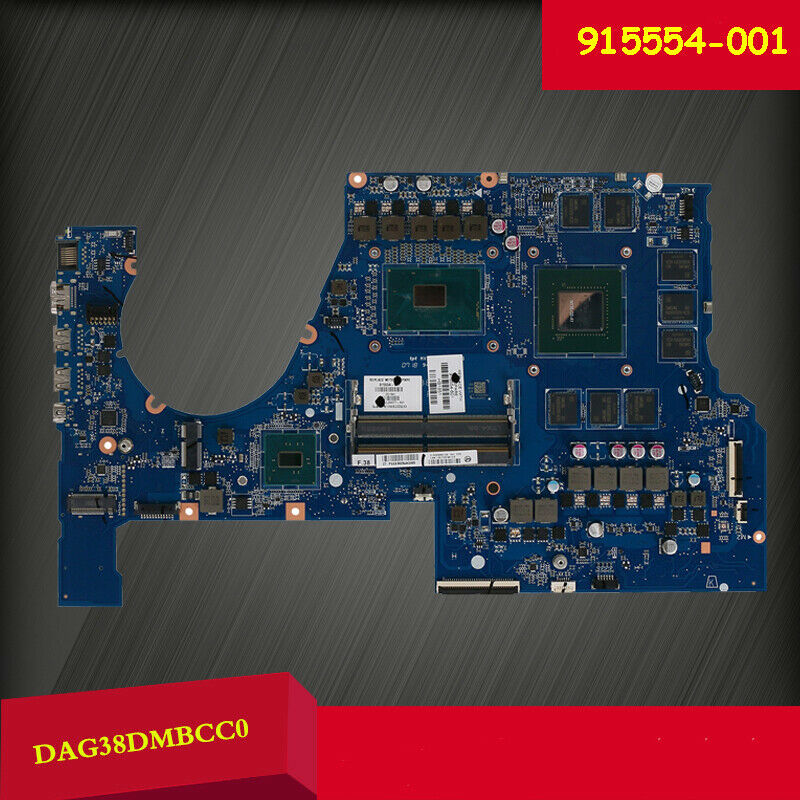 Tested FOR HP Omen 17-W TPN-Q174 Motherboard I7-7700HQ 915554-001 DAG38DMBCC0 Brand: HP Omen UPC: Does not - Click Image to Close