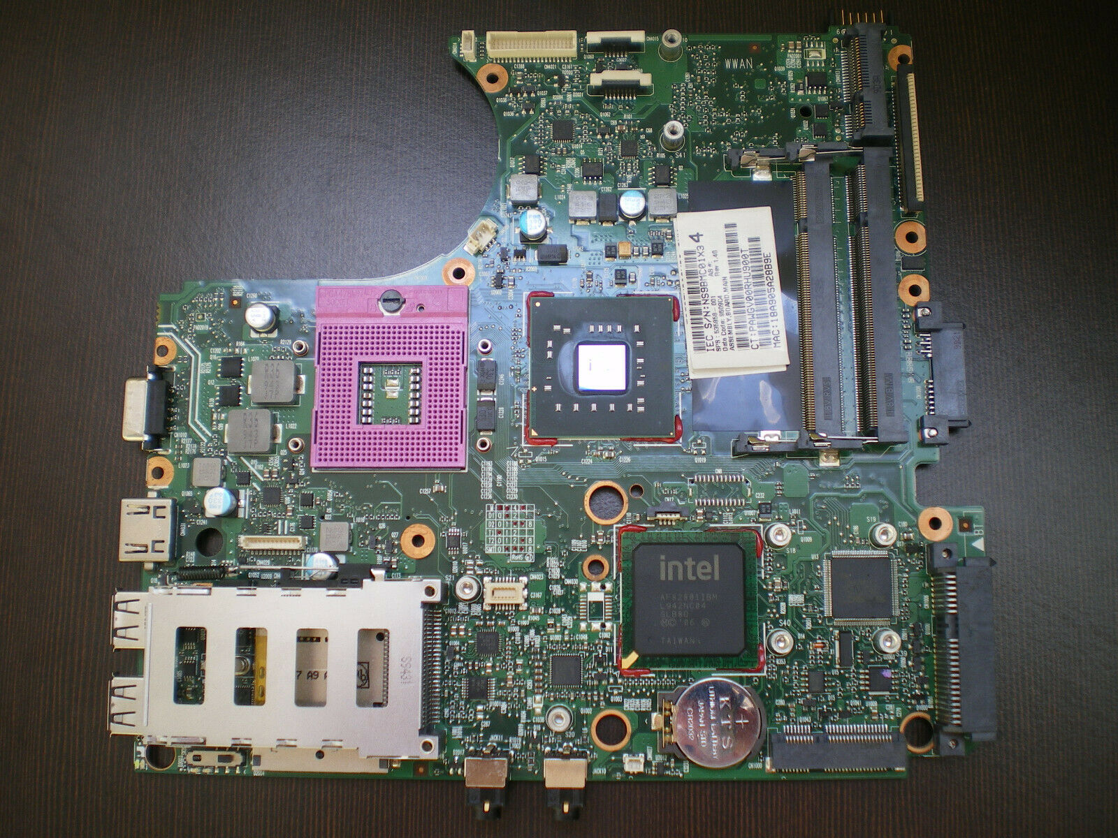 For- HP ProBook 4510s Laptop Motherboard 535858-001 GL47 Compatible CPU Brand: Intel Number of Memory Slots
