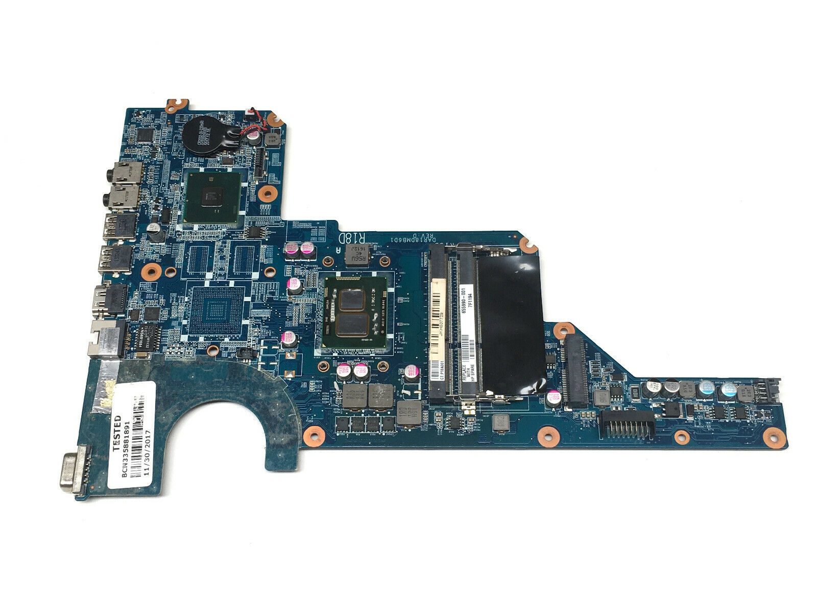 HP PAVILION G6 G6-1000 SERIES i3-370M LAPTOP MOTHERBOARD 655990-001 Compatible CPU Brand: Intel MPN: 655990