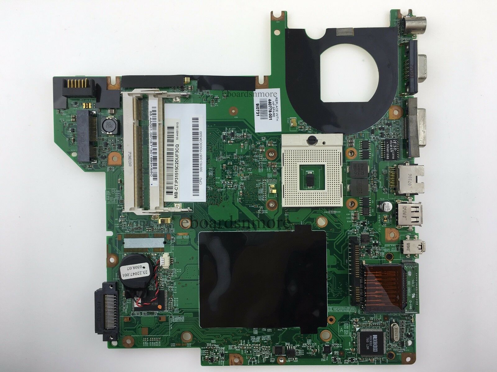 440778-001 Motherboard for HP DV2000 series Laptop, Intel HD, 48.4F501.051 A Socket Type: SEE PICS OR DESCRI