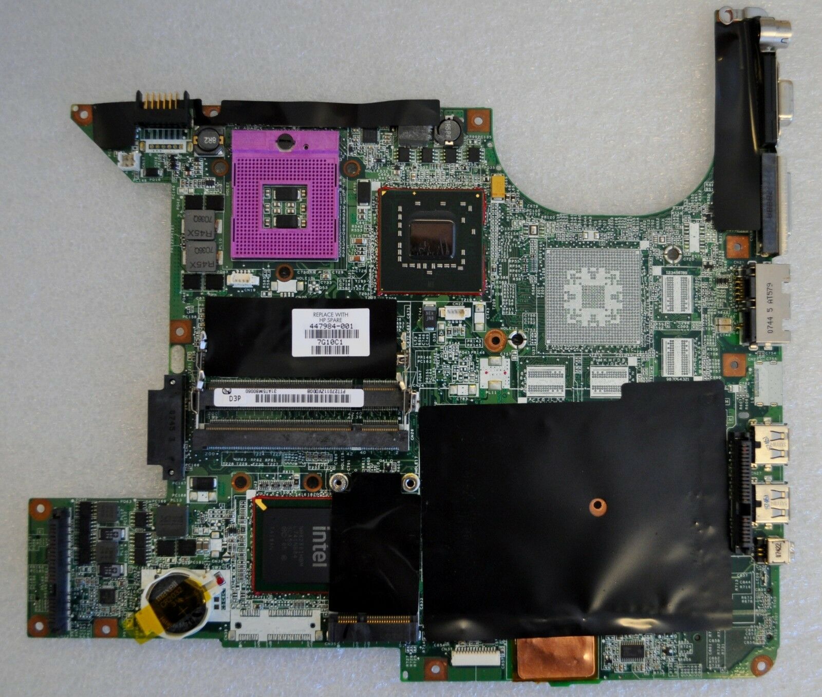 447984-001 GM965 Motherboard for HP Pavilion DV9000 DV9600 DV9700 Laptops, A Compatible CPU Brand: Intel MP