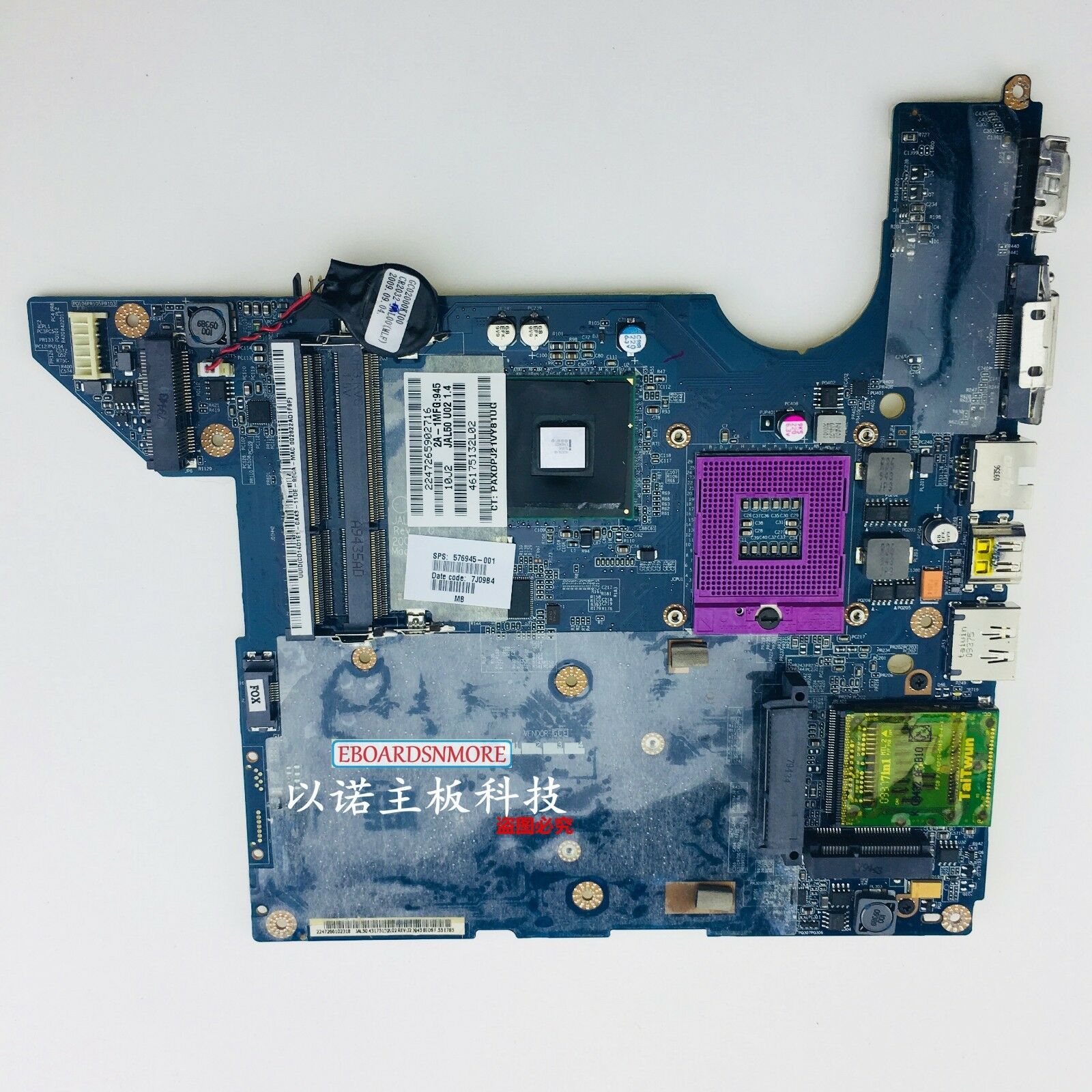 576945-001 GM45 Motherboard for HP Pavilion DV4-1500 -1600 Series laptop,DDR3, A Brand: HP Memory Type: S