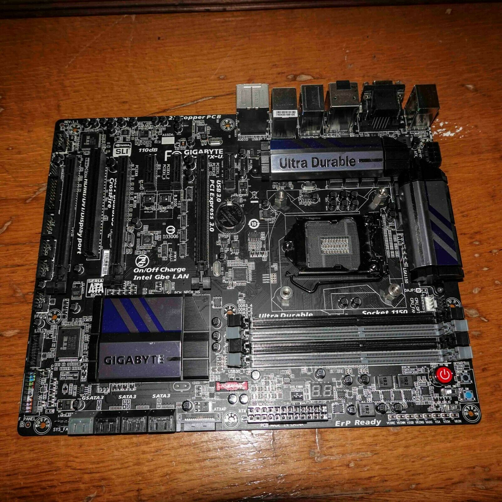 Gigabyte GA-Z87X-UD3H LGA 1150 4th Gen Intel Motherboard - FAULTY ERROR CODE 15 UPC: Does not apply Model