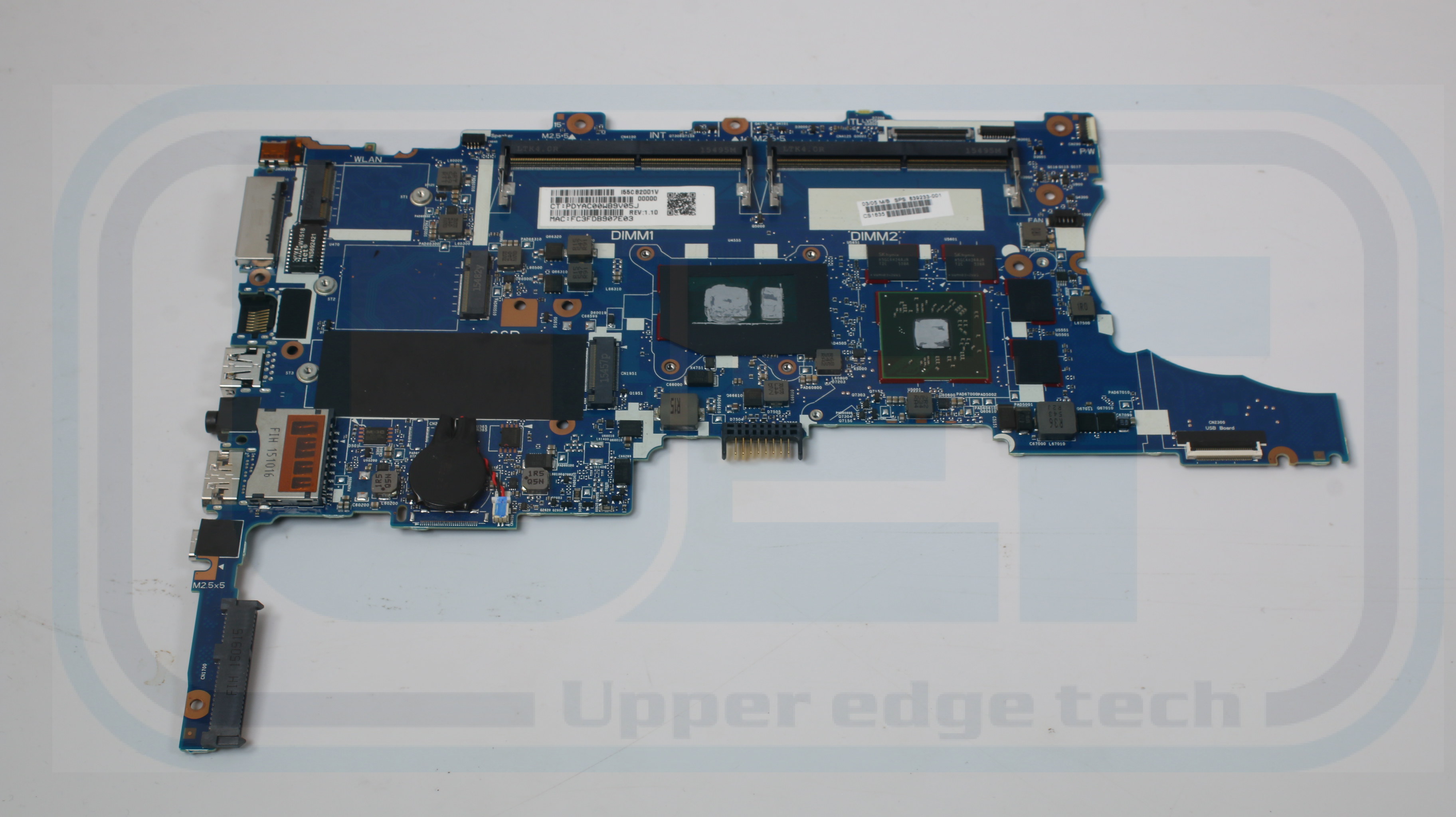 HP Zbook 15U G3 Laptop Motherboard 839233-001 i5-6200U 2.3 GHz AMD Tested Brand: HP Socket Type: Integrat