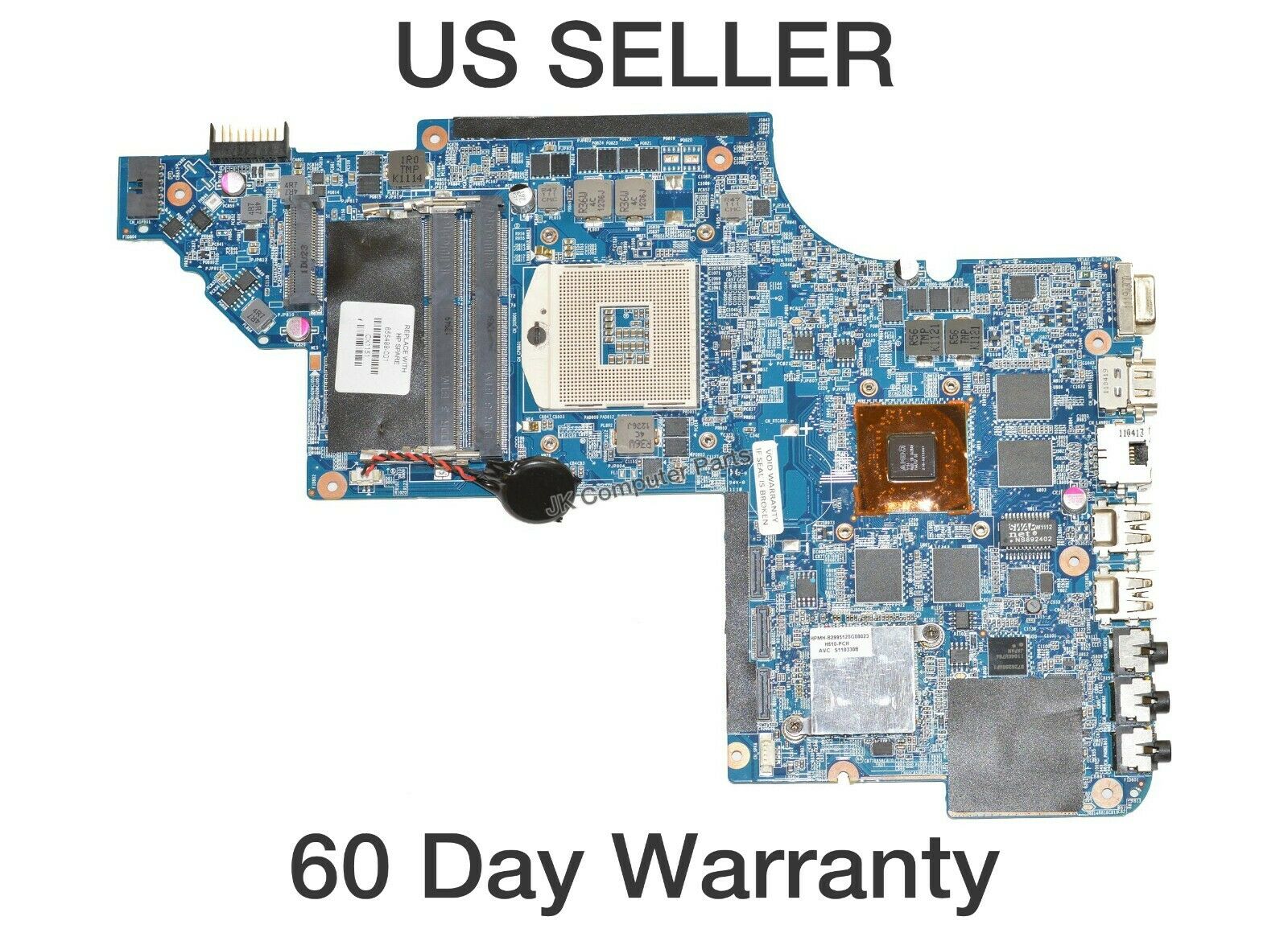 HP DV7-6100 HD6770/2GB Intel Laptop Motherboard s989 655489-001 Socket Type: Socket 989 Brand: HP MPN: 655