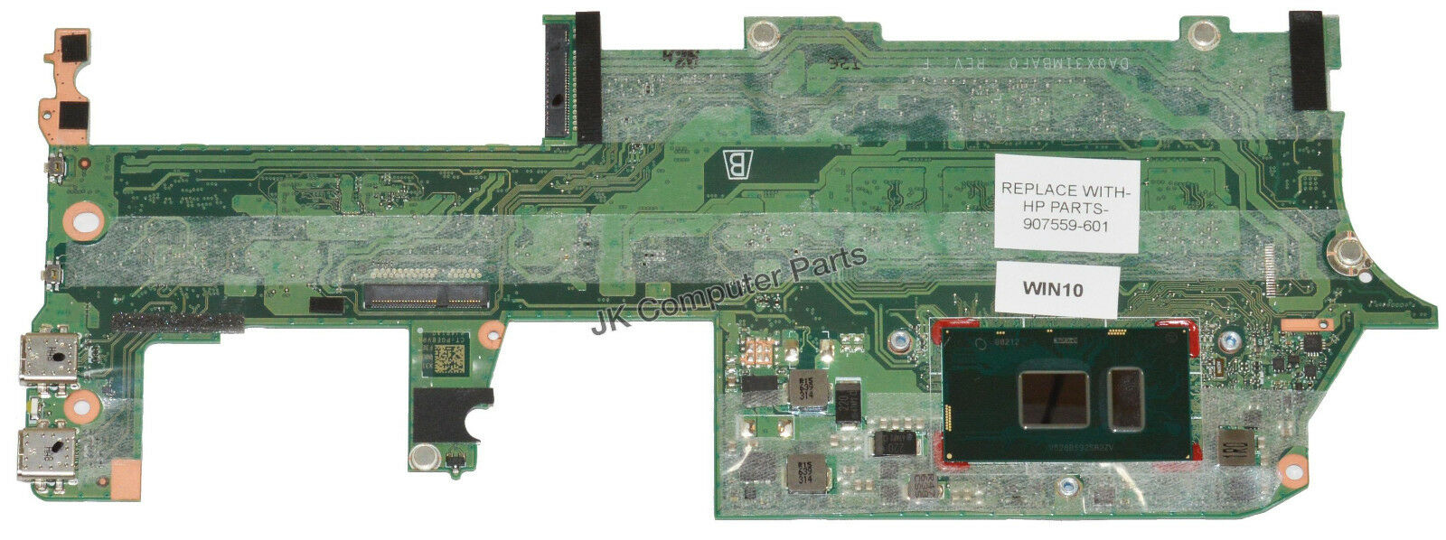 HP 13-W Laptop Motherboard 8GB w/ Intel i7-7500U 2.7GHz CPU 907559-601 Brand: HP Compatible CPU Brand: In