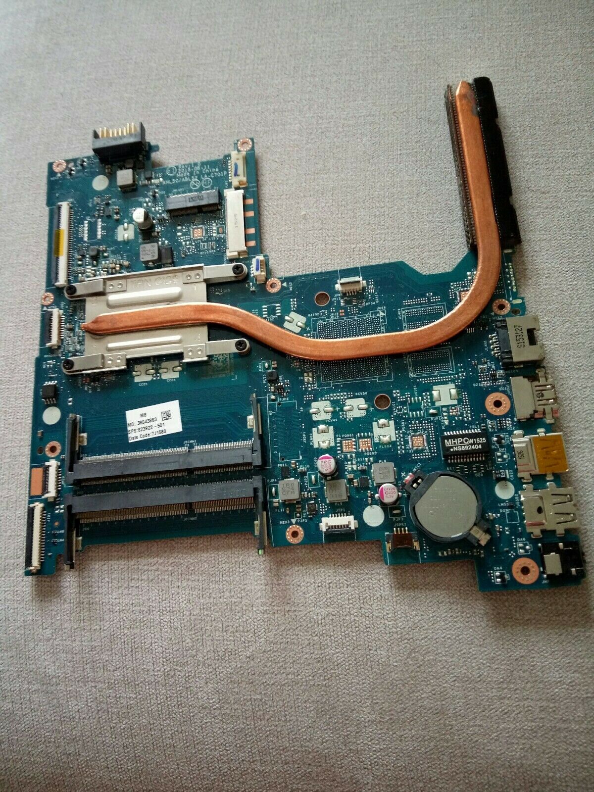 HP 15-AC Laptop Motherboard Intel 3825U Core LA-C701P Brand: HP EAN: Does not apply Compatible CPU Brand: