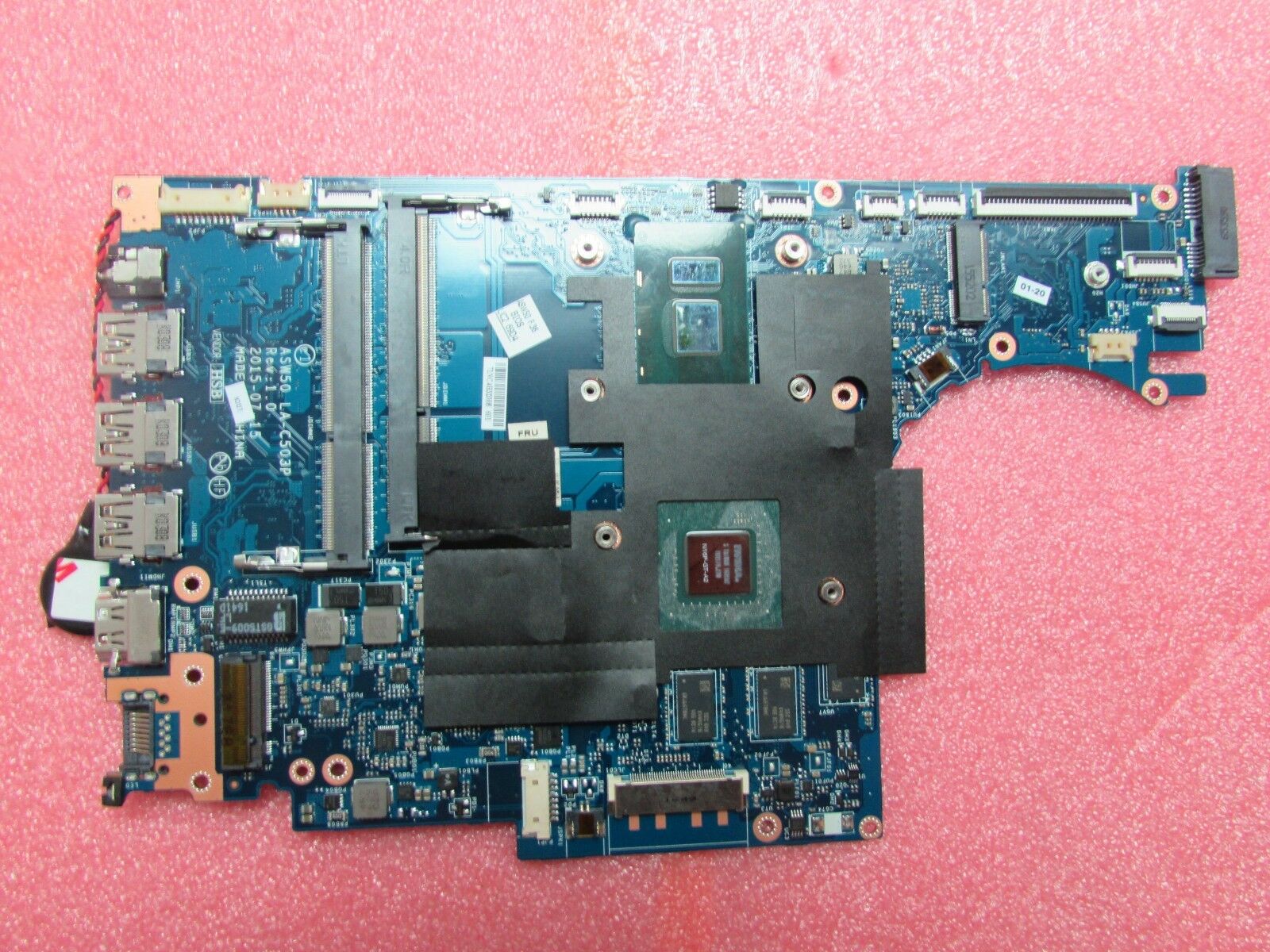 For HP 15-AE 15T-AE Laptop Motherboard 829900-601 ASW50 LA-C503P With i7-6500U Country/Region of Manufacture