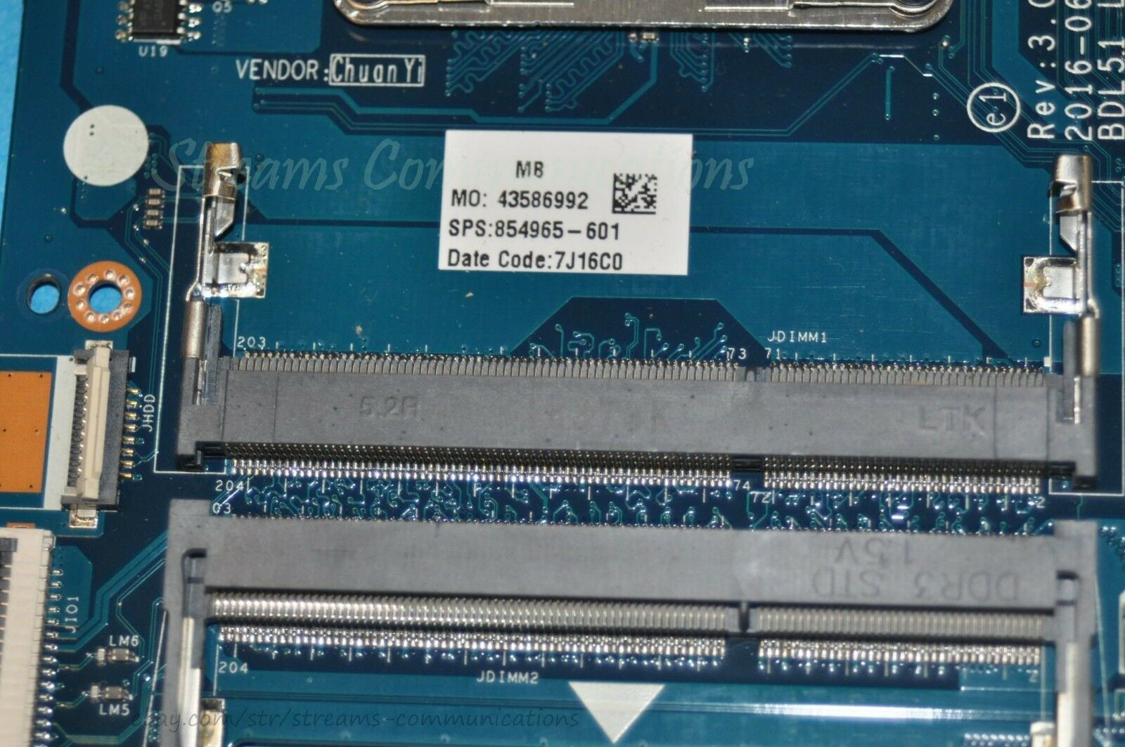 HP 15-BA 15-ba009dx Laptop Motherboard w/ AMD Quad-Core A6-7310 APU 854965-601 Compatible CPU Brand: AMD Fe