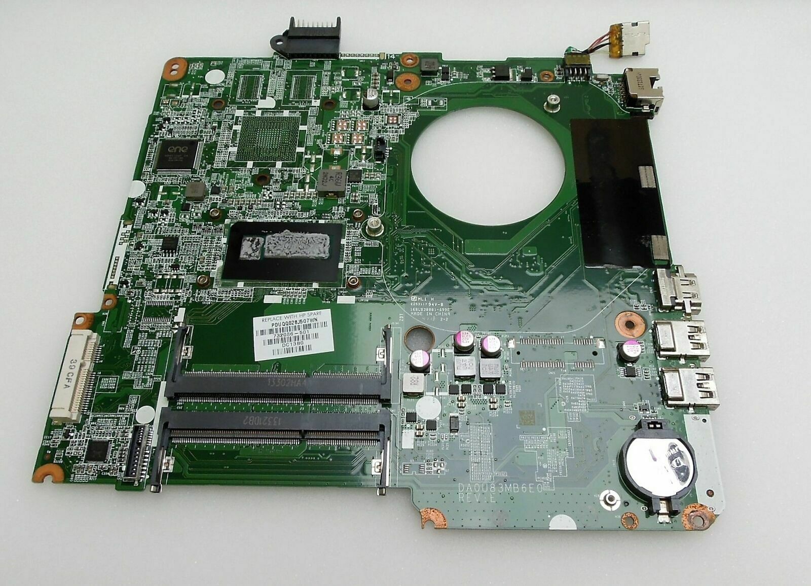 WORKING HP 15-N096SA Laptop Motherboard 732086-501 / SR170 i5-4200U CPU HP 15-N096SA Laptop Motherboard / S