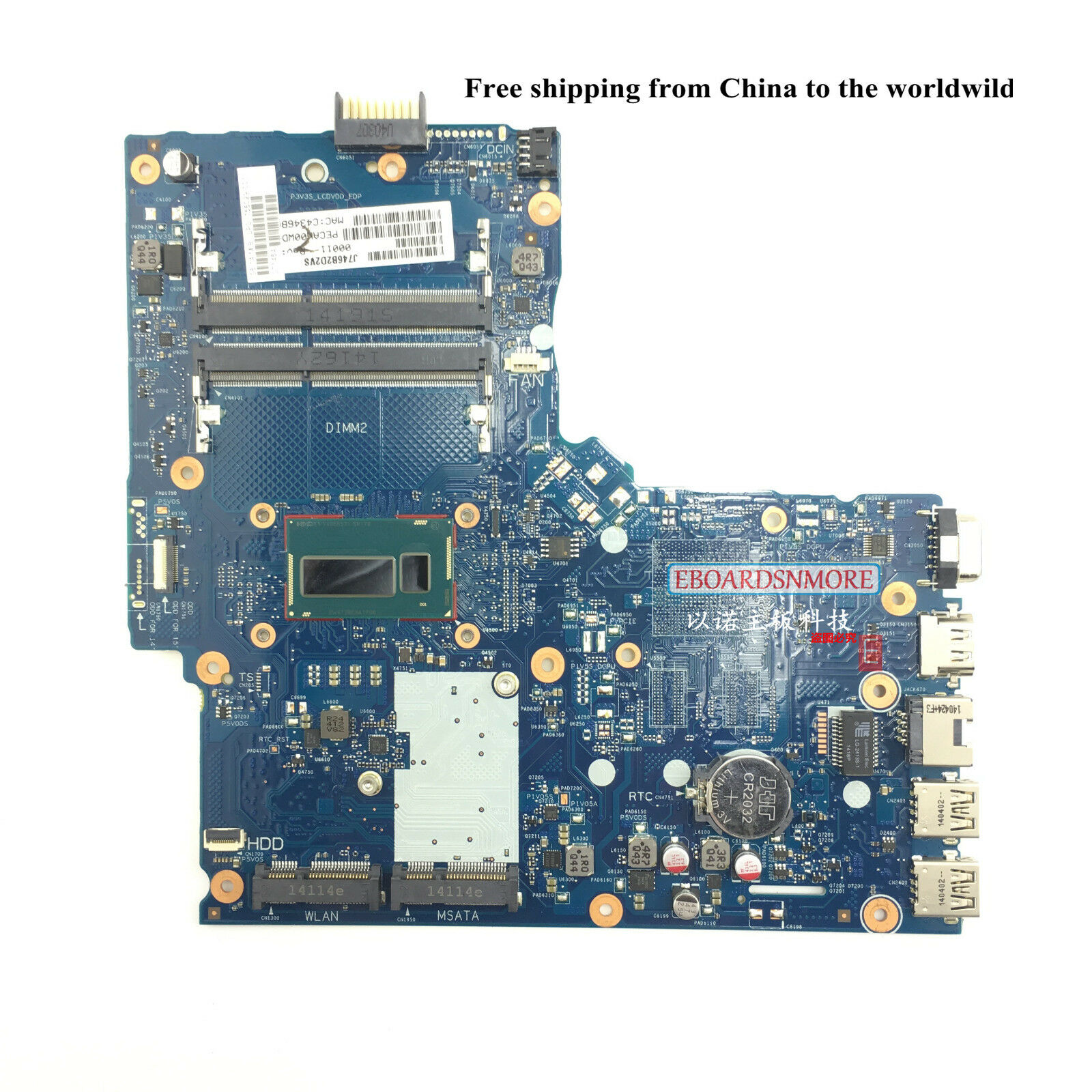 HP 350 G1 350 G2 Laptop Motherboard 758029-001 SNOWI10 6050A2608301 w/ I5-4200U Compatible CPU Brand: Intel