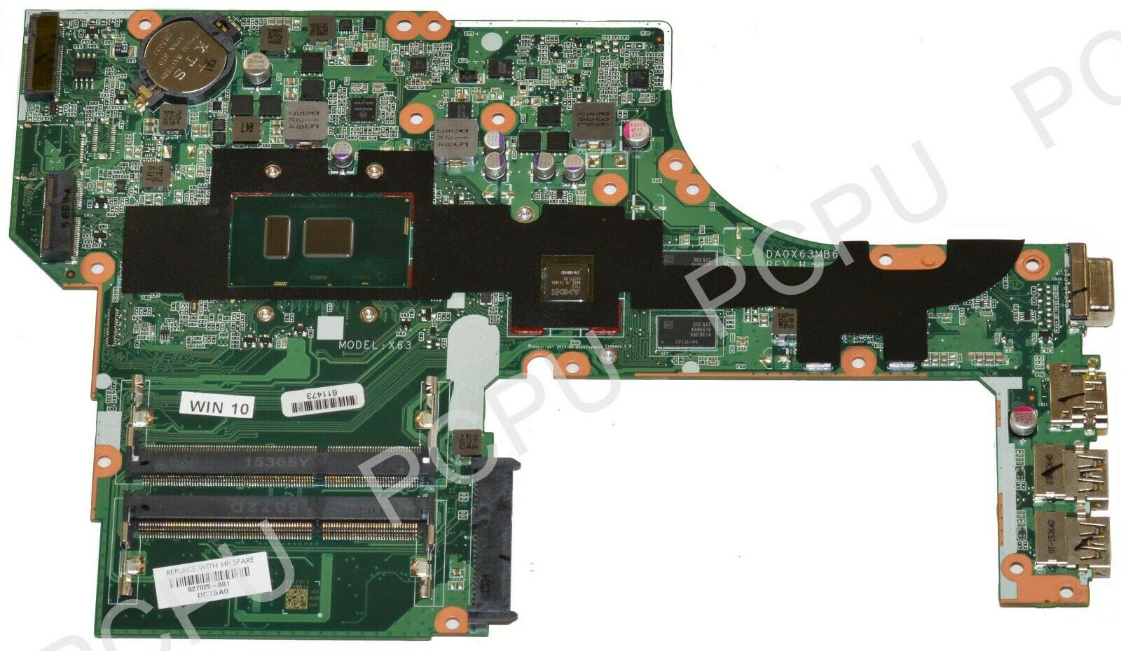 HP ProBook 450 G3 Laptop Motherboard w. Intel i5-6200U 2.3Ghz CPU 827025-601 CPU Speed: 2.3 GHz MPN: 82702