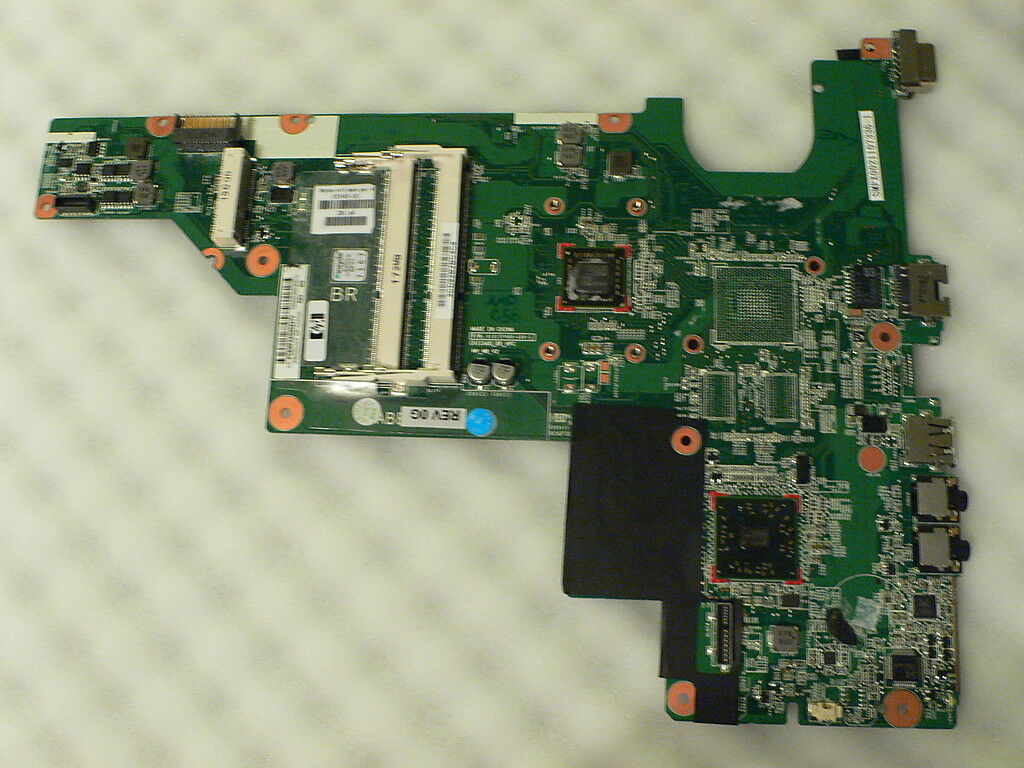 Laptop HP COMPAQ CQ57 AMD C50 Motherboard 653985-001 Laptop HP COMPAQ CQ57 AMD C50 AMD 653985-001 Mo