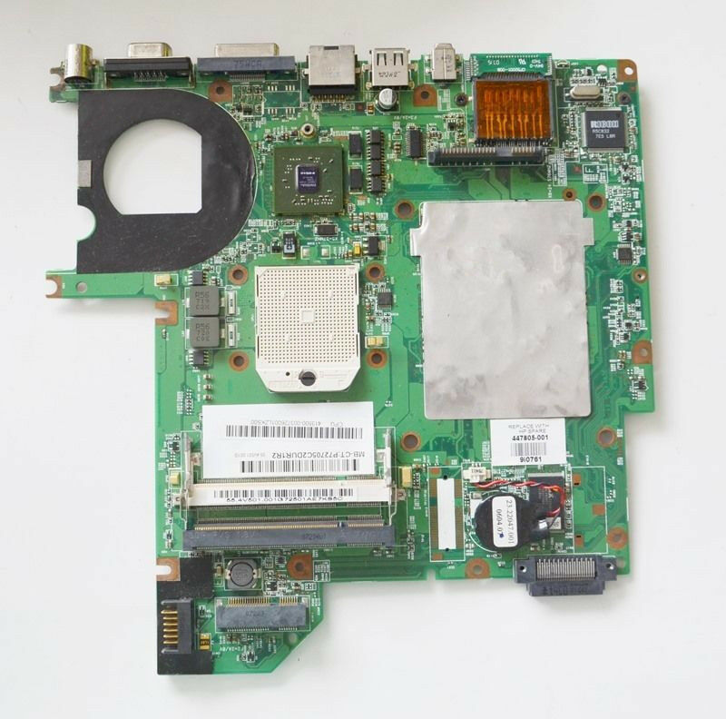 MOTHERBOARD HP DV2000 447805-001 55.4V501.001 FOR PARTS ONLY MOTHERBOARD HP DV2000 PN: 447805-001 55.4V501.