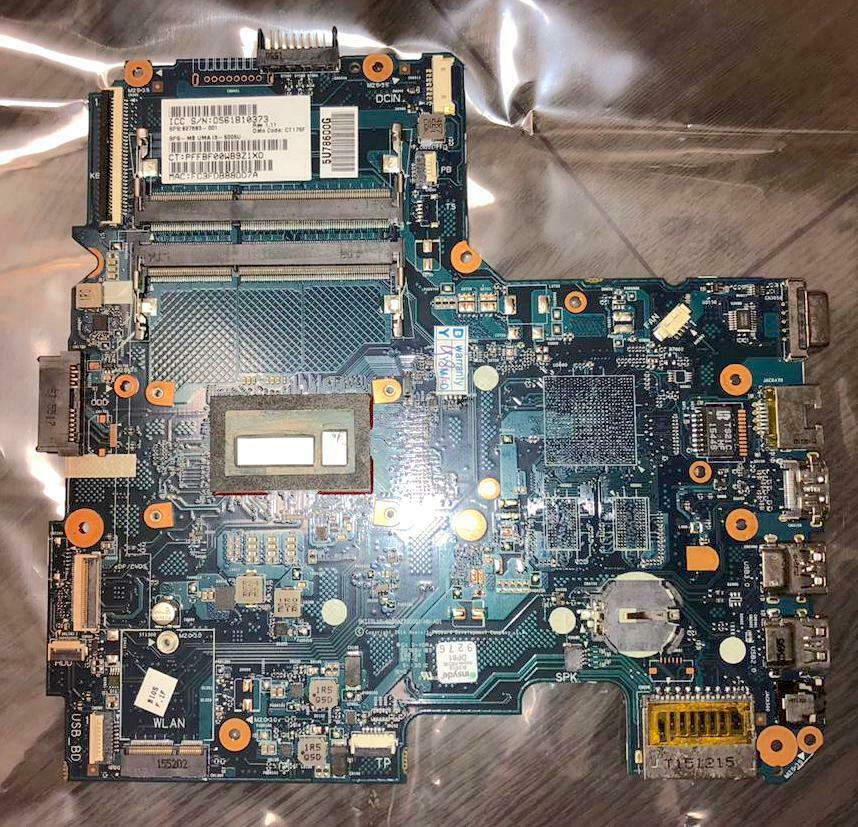 Motherboard HP 14-AC Intel i3-5005U HP Spare: 827683-001 4.0S Manufacturer warranty: 6 months Brand: HP Ty