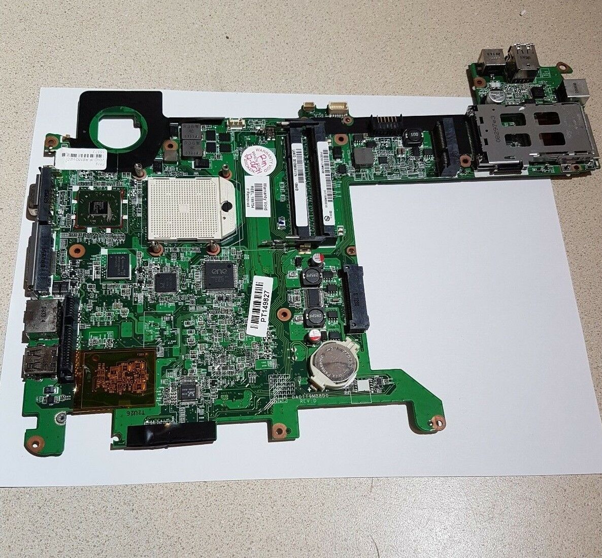 HP Pavilion Touchsmart TX2000 AMD Motherboard 480850-001 DDR2 "PARTS AS IS" Compatible CPU Brand: AMD Feat