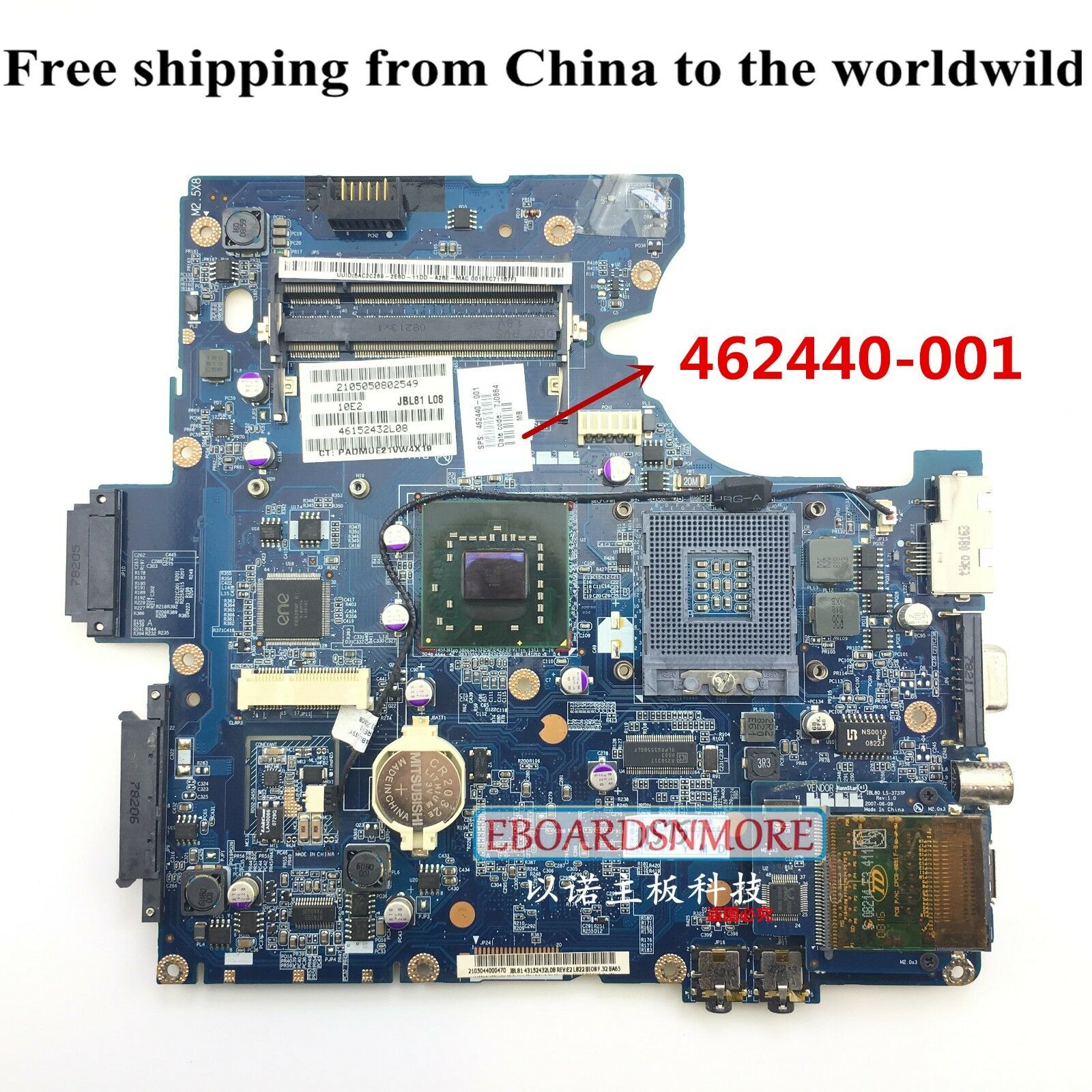 462440-001 Motherboard, JBL81 LA-4031P, for HP compal C700 G7000Laptop, A Compatible CPU Brand: Intel Memory