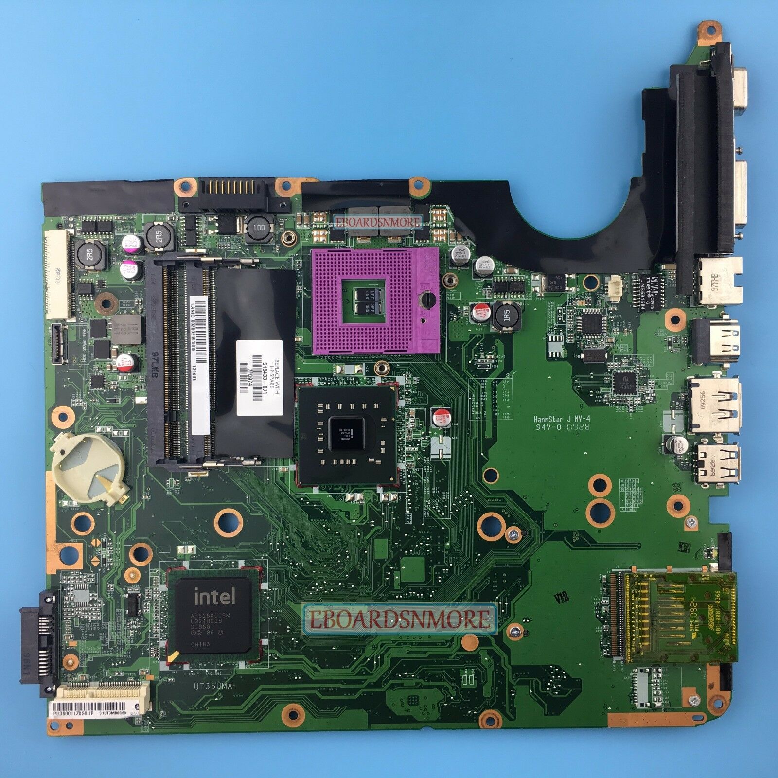 518433-001 for HP DV6 DV6-1000 dv6-1300 laptop motherboard,intel GM45,DDR2 Compatible CPU Brand: Intel Bun