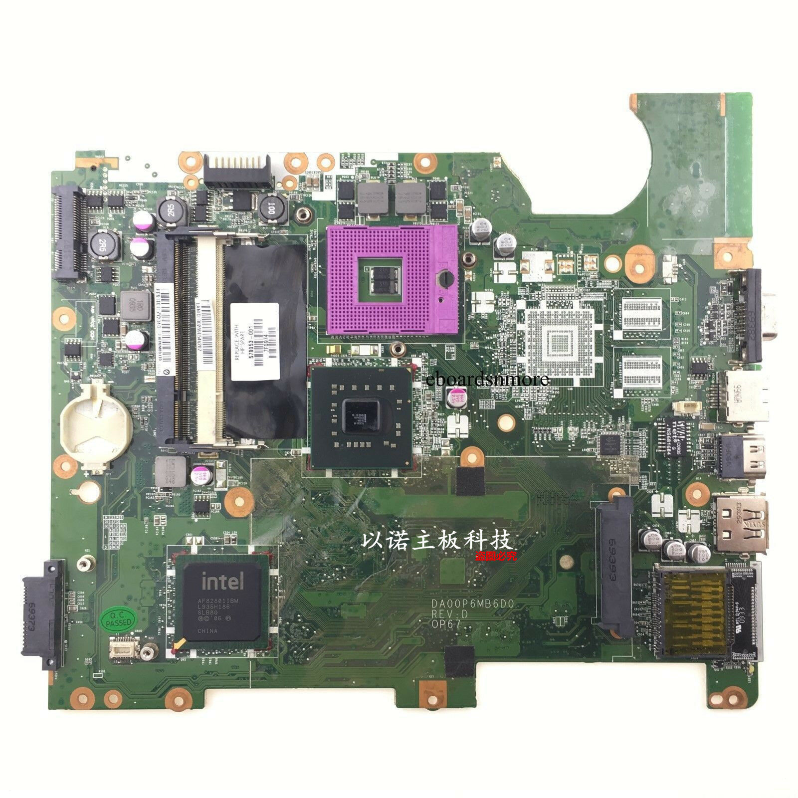 578053-001 Intel Motherboard for HP Compaq CQ61 G61 Laptop,Grade A Brand: HP Compaq Input/Output Ports: HD