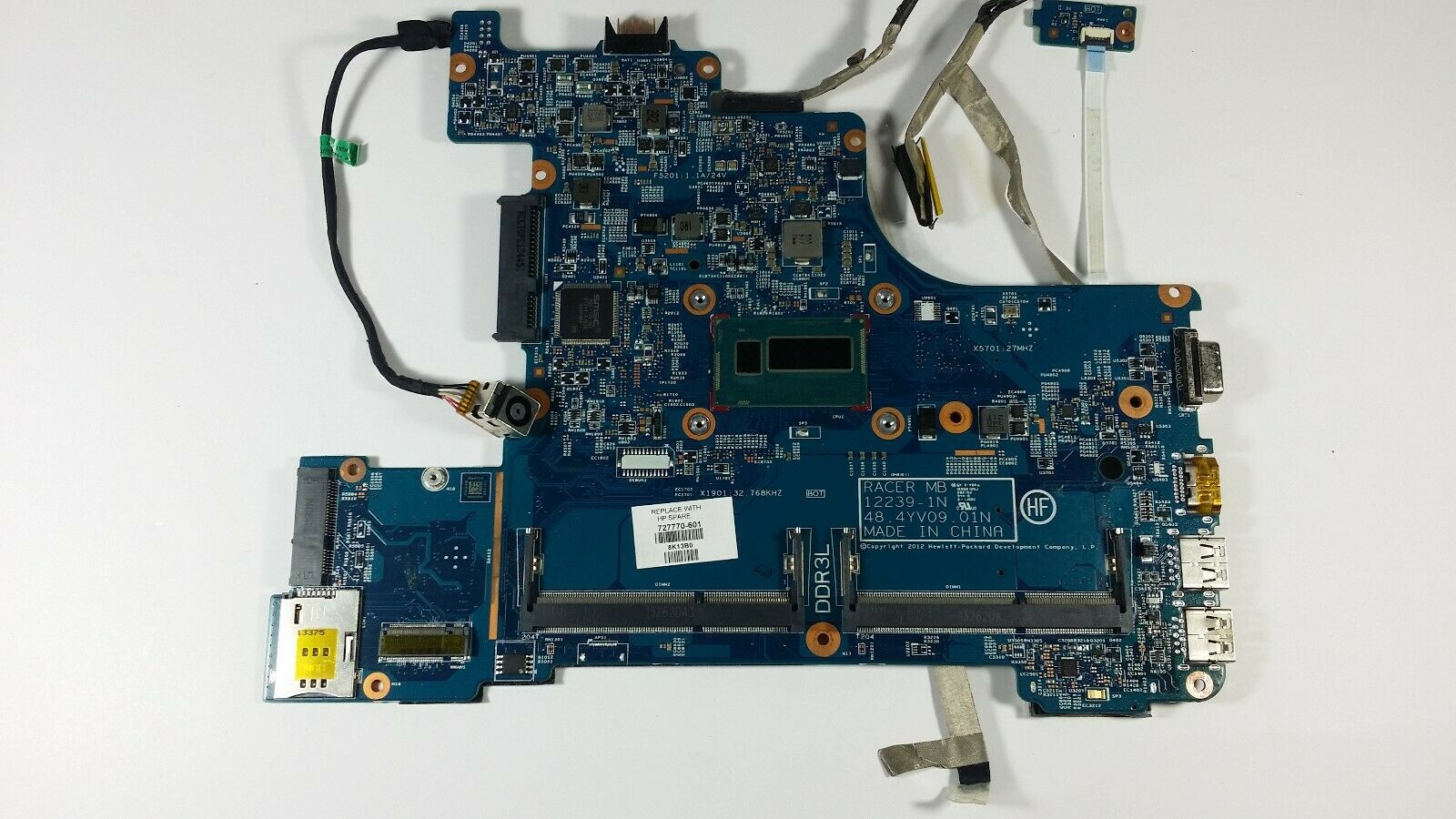 727770-601 HP ProBook 430 G1 Laptop Motherboard Intel i5-4200U HP 430 G1 Motherboard 727770-601 + Core i5 4