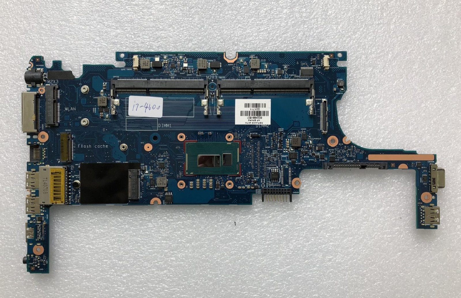 HP 720 820 G1 i7-4600U Motherboard 802499-6C1 802499-601 802499-501 802499-001 Brand: HP Number of Memory S - Click Image to Close