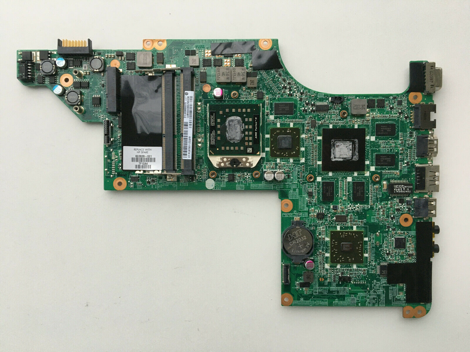 HP Pavilion DV6-3000 series Laptop AMD Motherboard 603939-001 Part number 603939-001 This Motherboard is an - Click Image to Close