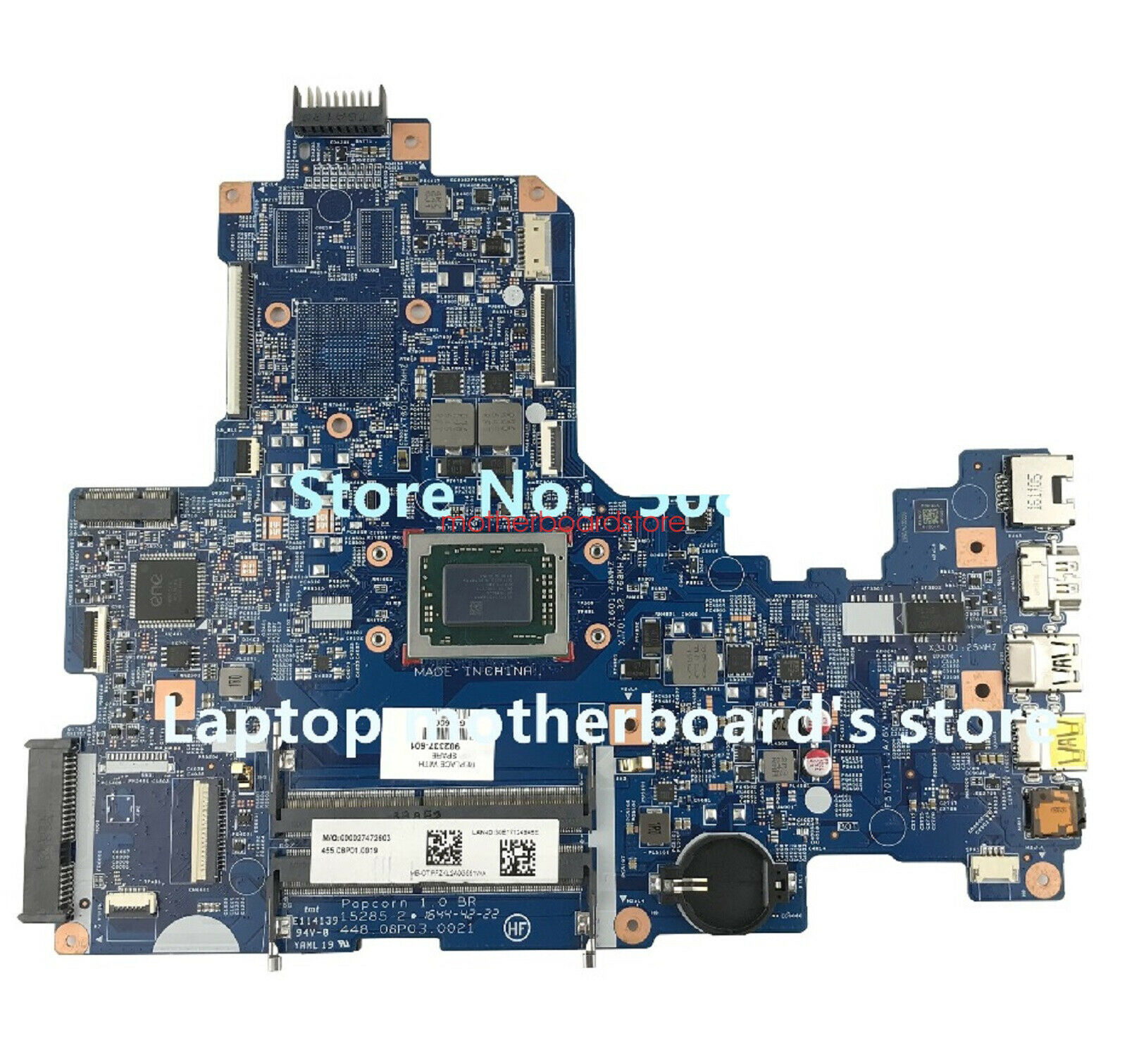 HP 17-Y 17Z-Y with A12-9700P CPU Motherboard 902337-601 902337-501 902337-001 OK Brand: HP Number of Memor