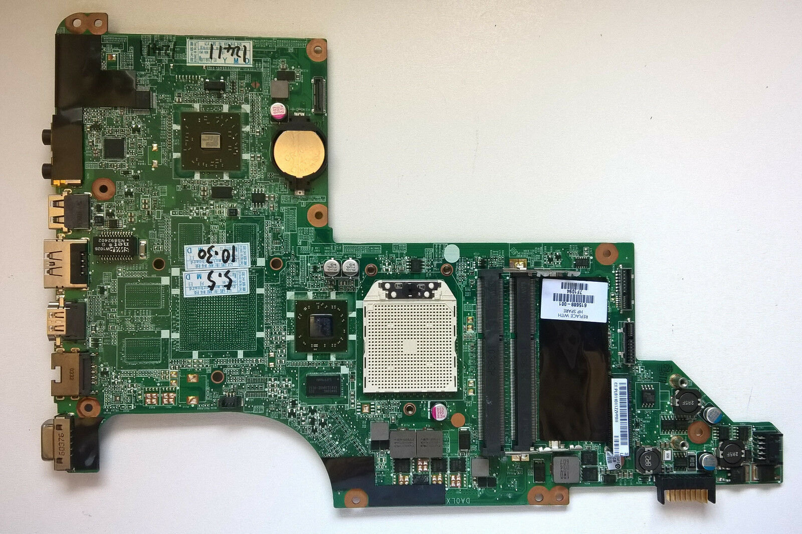 615688-001 DA0LX8MB6D1 (AMD B350 Chipset) Motherboard for HP DV7-4000 Laptop, CN Compatible CPU Brand: AMD N