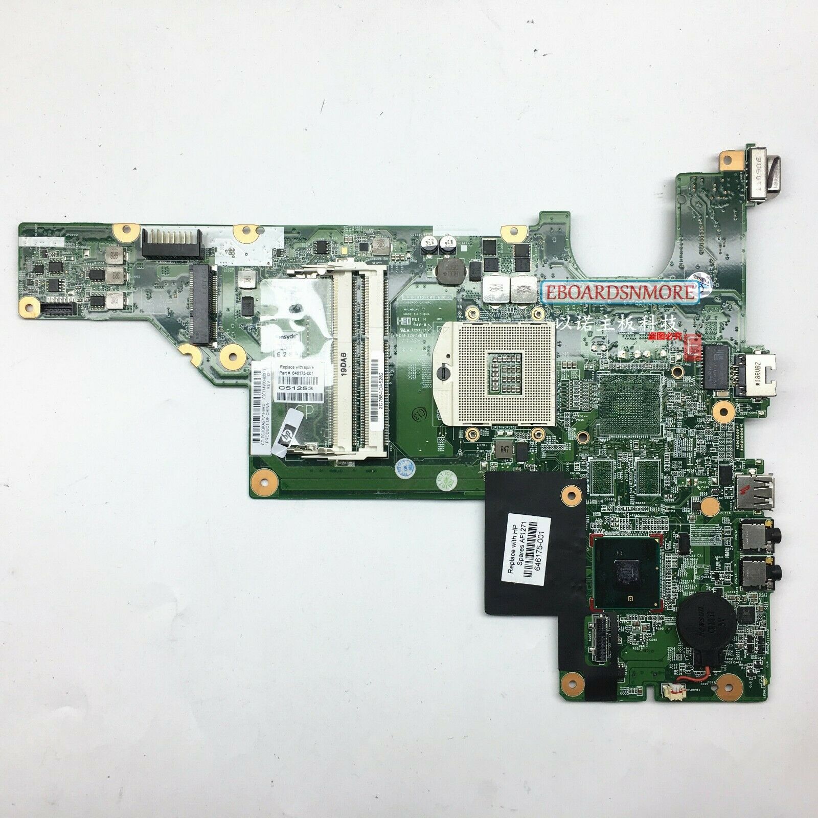 646175-001 HP Compaq 2000 CQ43 CQ57 inte HM55 HD garphic Motherboard Compatible CPU Brand: Intel MPN: K000