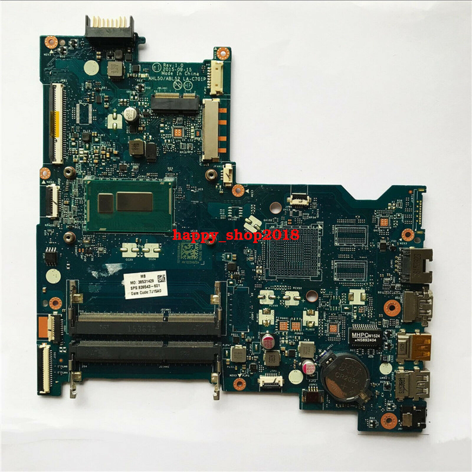 HP 15-AC with intel i5-4210U CPU Motherboard 839543-601 AHL50/ABL52 LA-C701P 100% Tested Good Guarantee in go