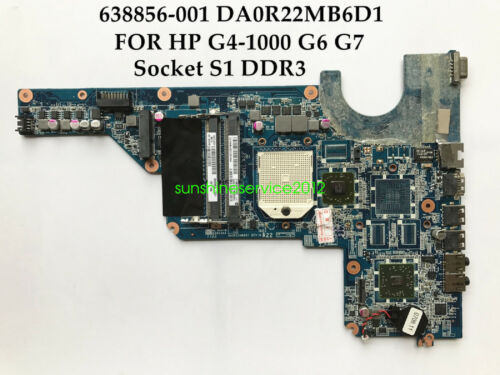 HP G4-1000 G6 G7 Series AMD Motherboard DA0R22MB6D1 638856-001 Test Brand: HP MPN: 638856001 Number of Me