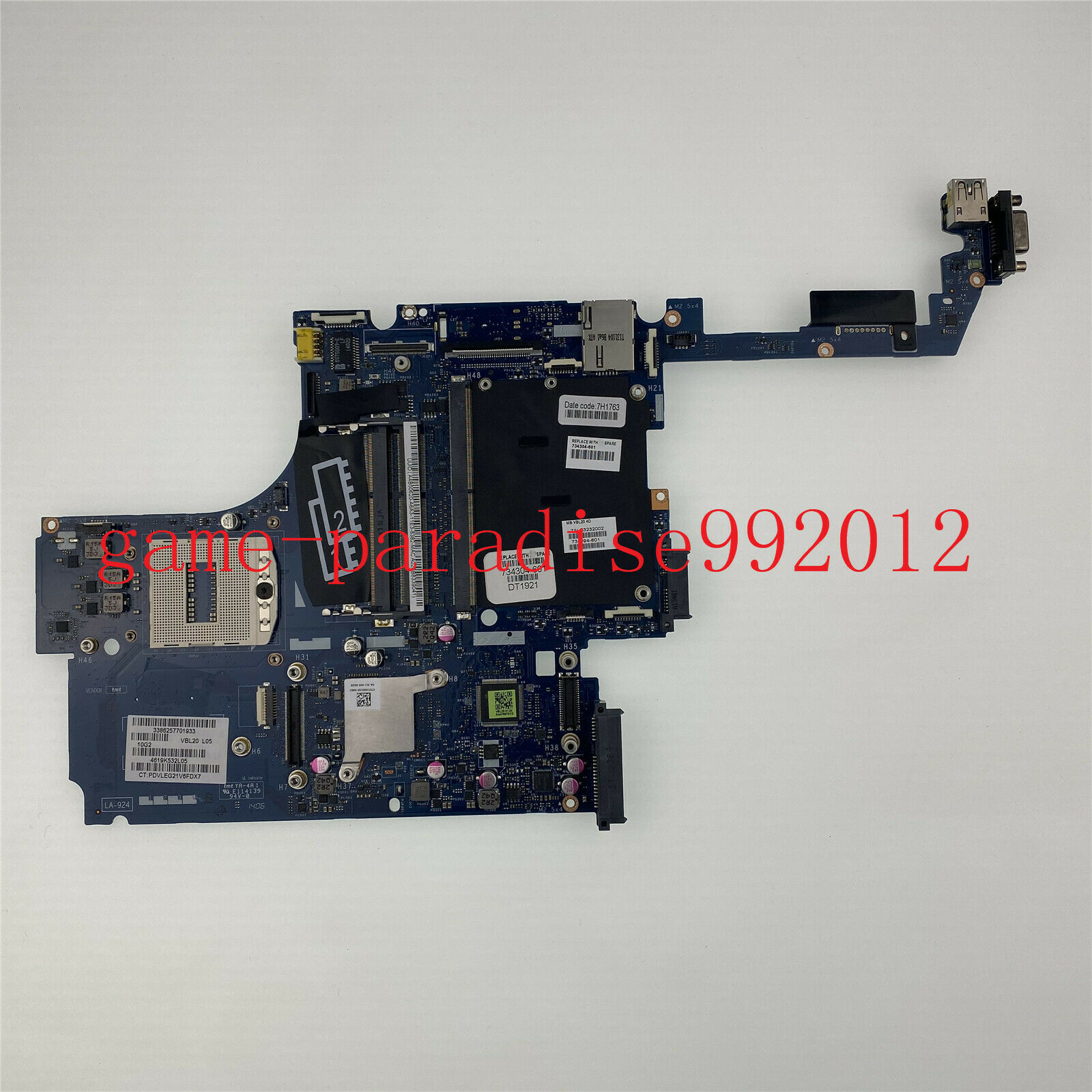 For HP ZBOOK 15 System Board Intel QM87 734304-601 laptop motherboard tested OK Brand: HP Memory Type: DDR3 - Click Image to Close